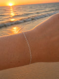 1.8mm Silver Oval Twist Chain Custom Bracelet