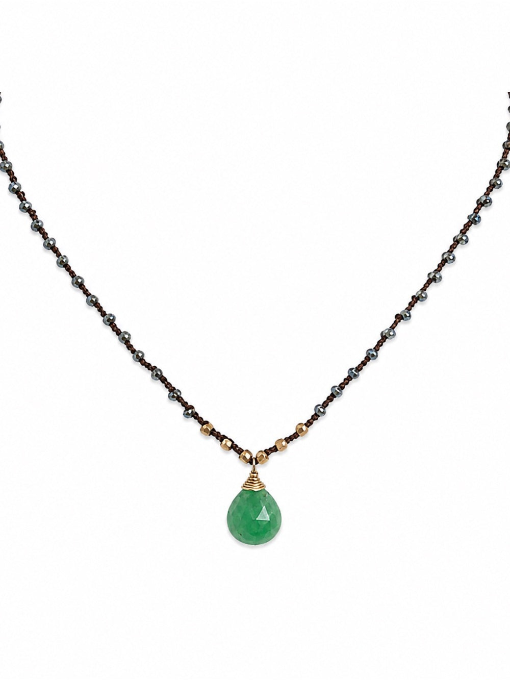 Chrysoprase Silkdrop Necklace