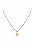 Peachy Pink Opal Silkdrop Necklace