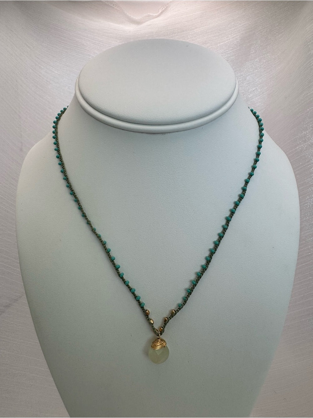Green Onyx Silkdrop Necklace