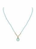 Aquamarine Silkdrop Necklace