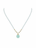 Aquamarine Silkdrop Necklace