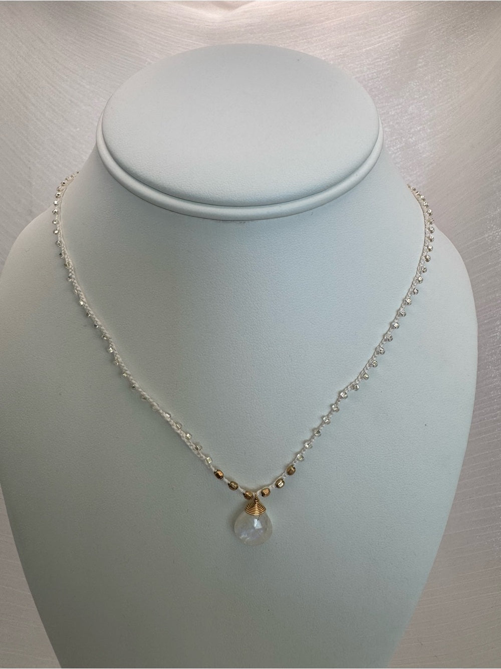 Moonstone Silkdrop Necklace