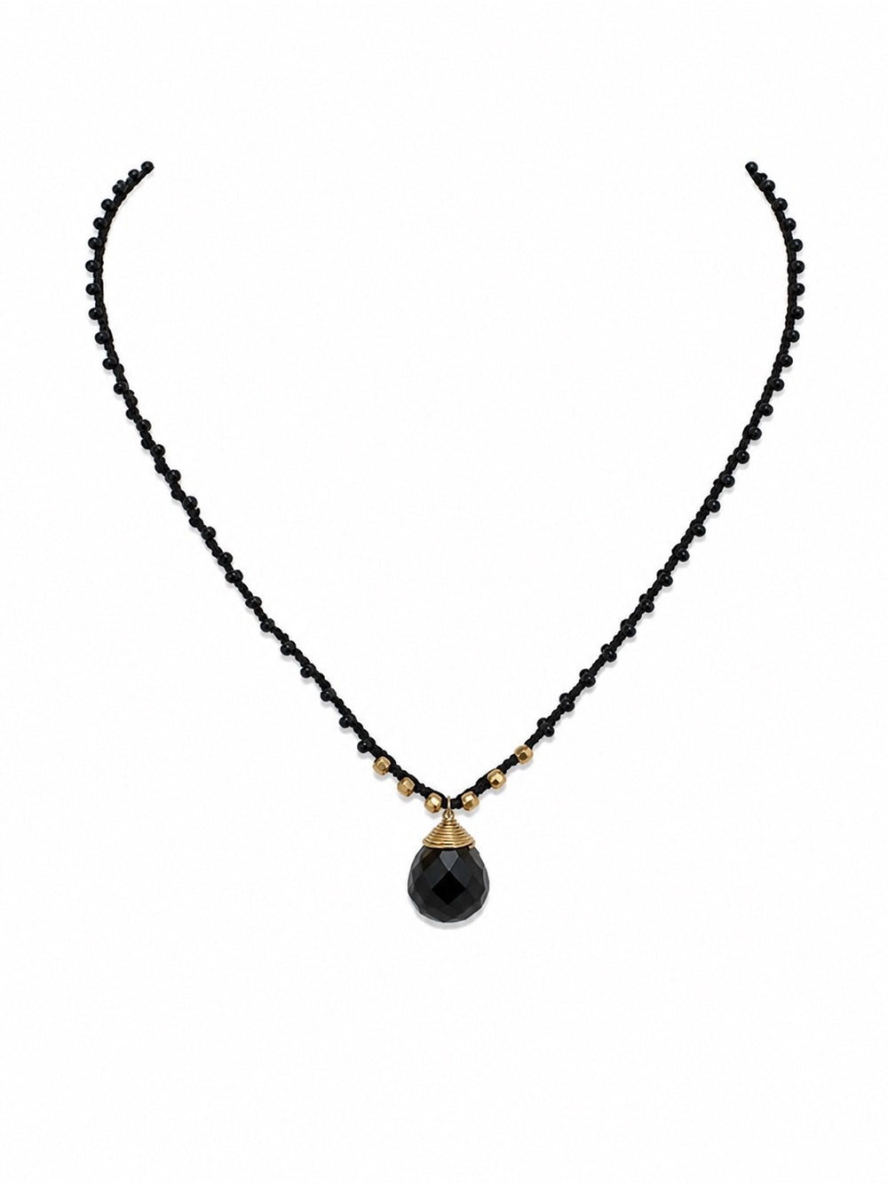 Black Onyx Silkdrop Necklace
