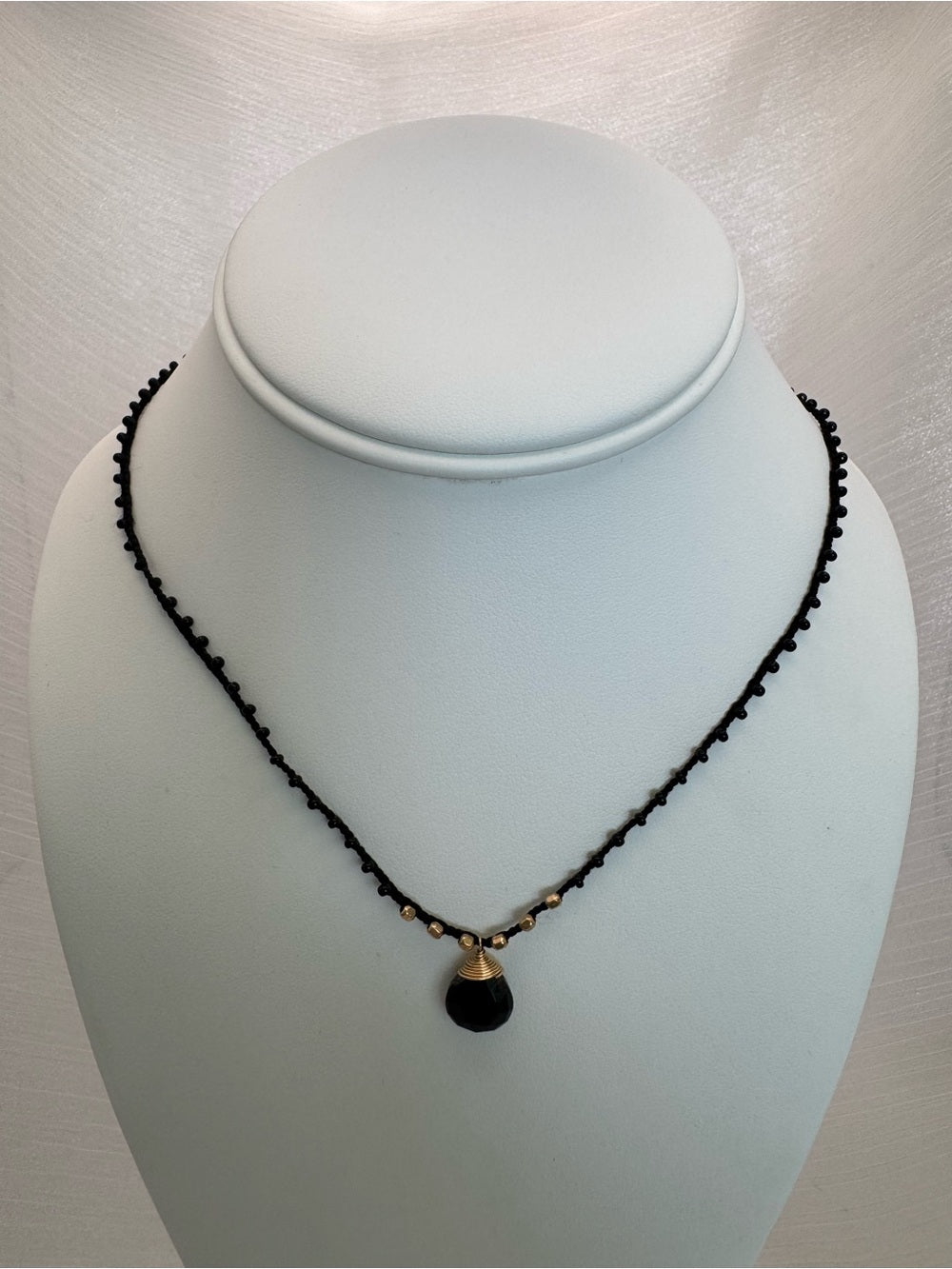 Black Onyx Silkdrop Necklace