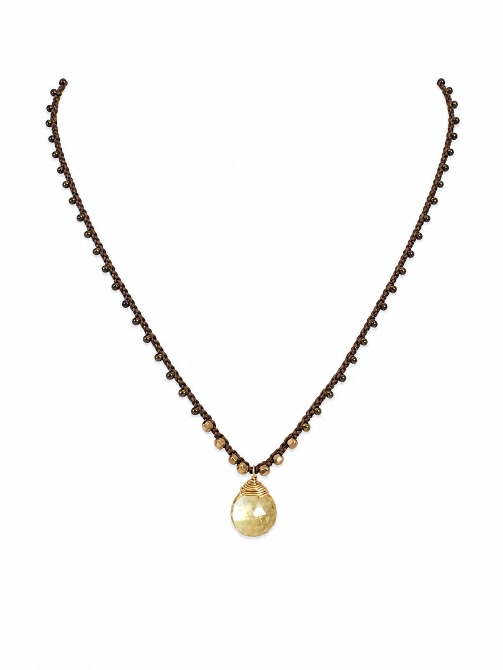 Citrine Silkdrop Necklace