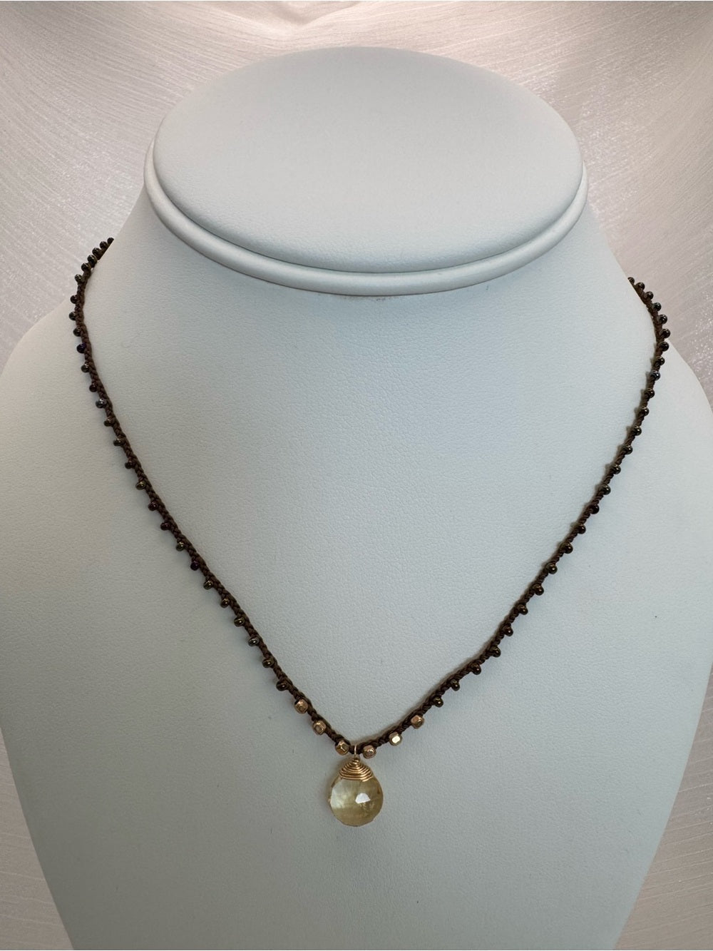 Citrine Silkdrop Necklace