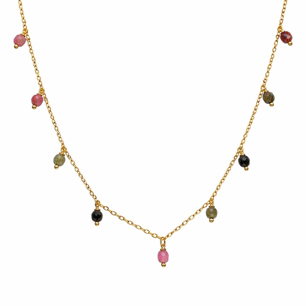 N10529 Rainbow Tourmaline Necklace