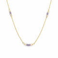 N5011 Tanzanite & Lemon Quartz Necklace
