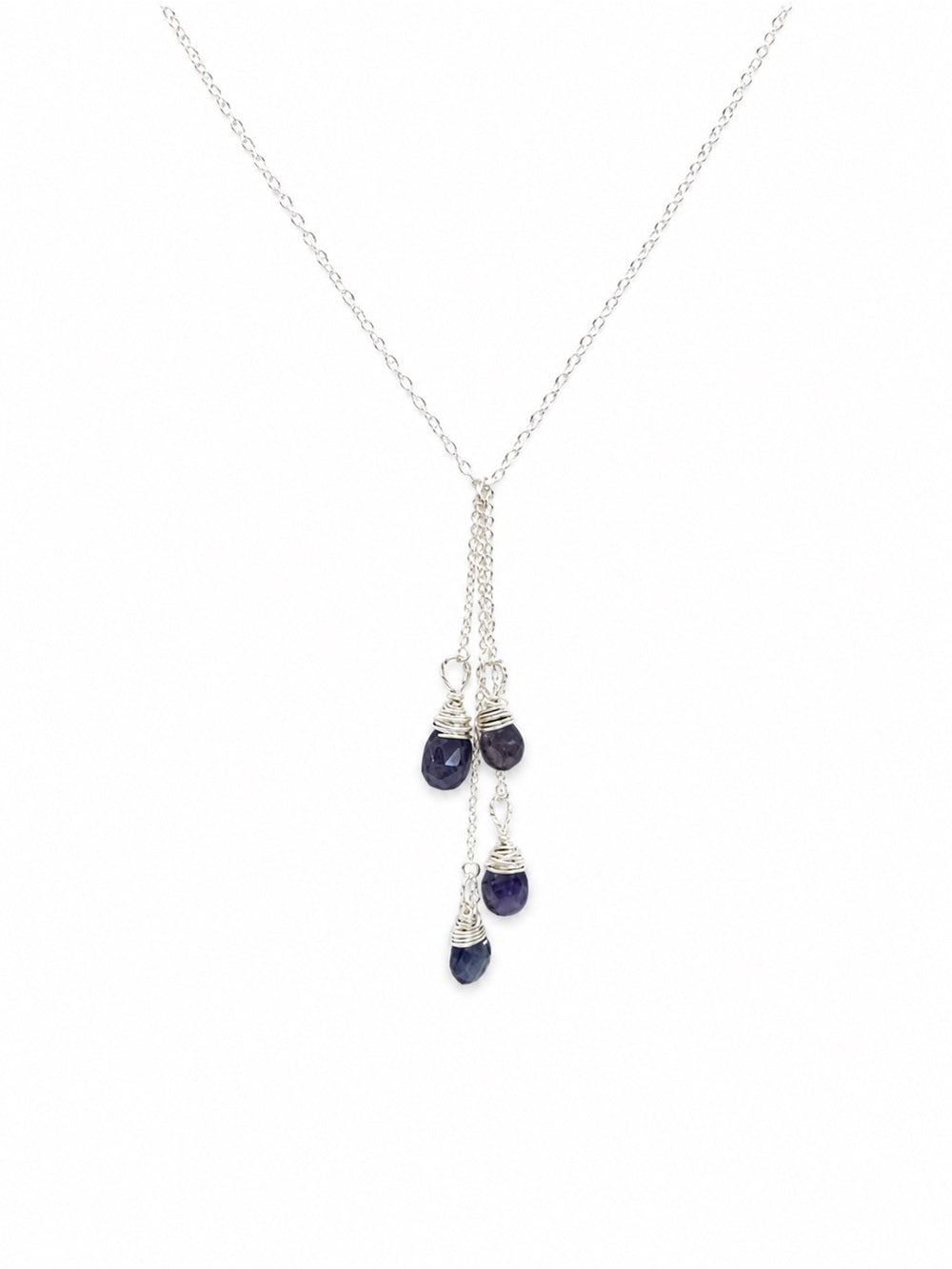 N086 Tanzanite Dangle Necklace