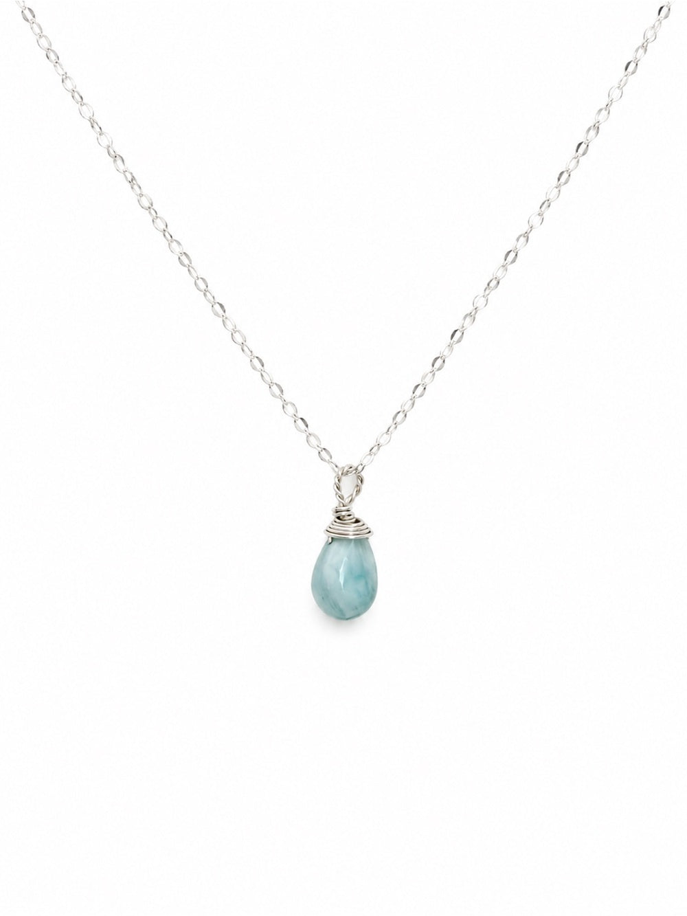 N0012 Larimar Pendant Necklace