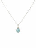 N0012 Larimar Pendant Necklace