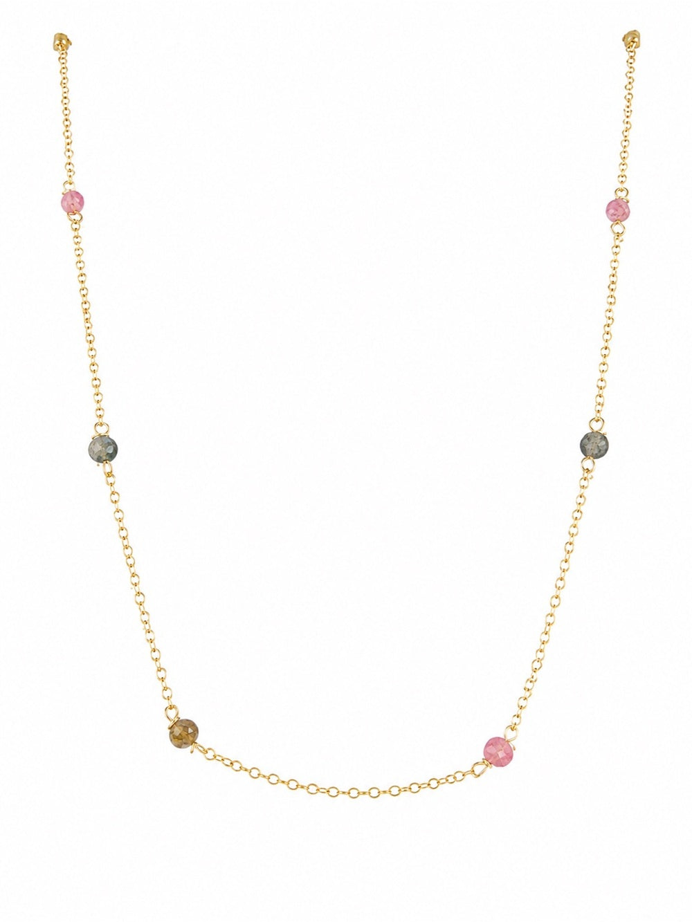 N0320 Tourmaline Chain Necklace
