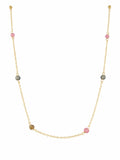 N0320 Tourmaline Chain Necklace