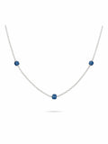 N0017 Santa Maria Aquamarine Stationed Necklace