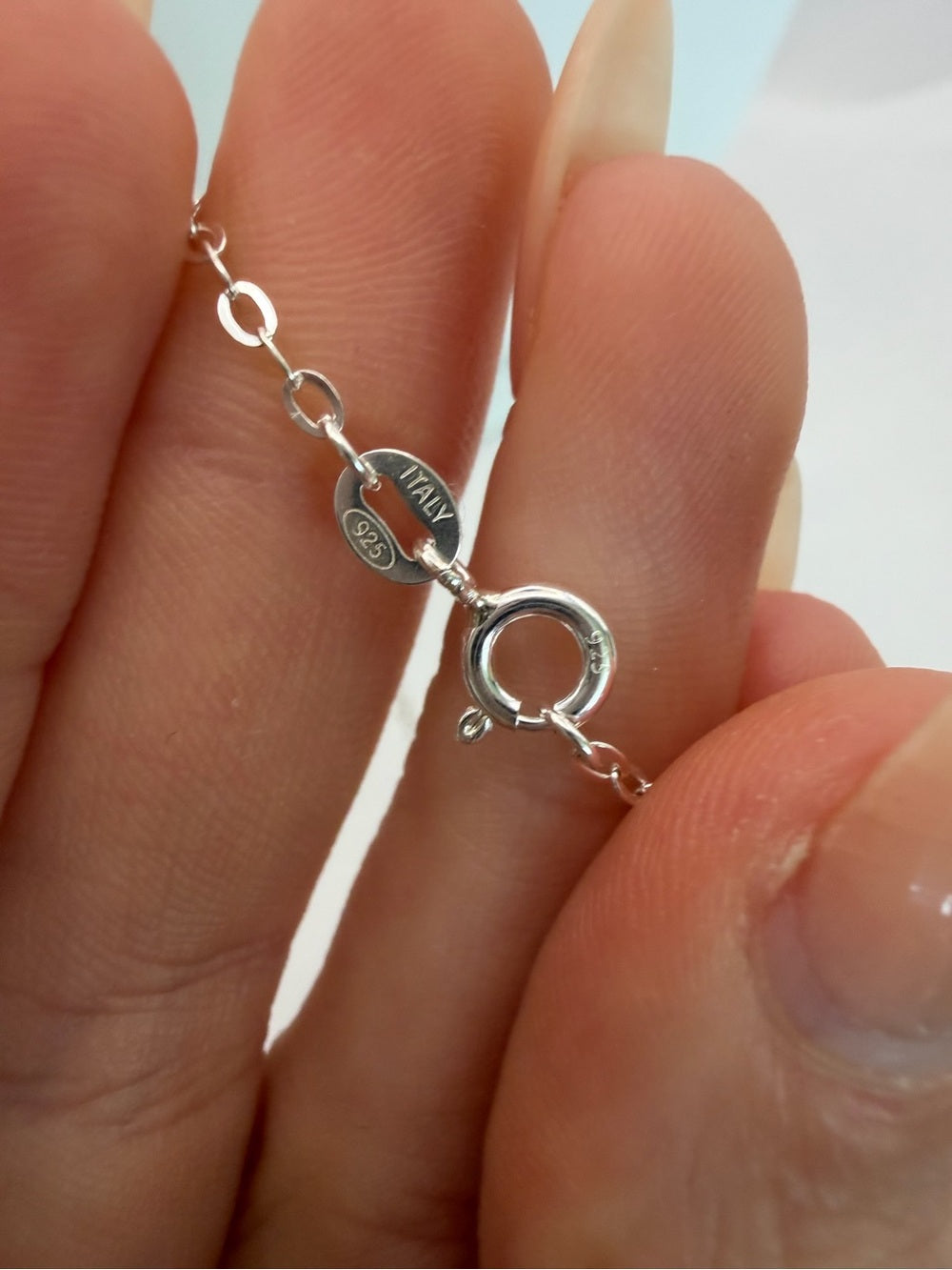 N077 Clear Quartz Triple Stationary Necklace