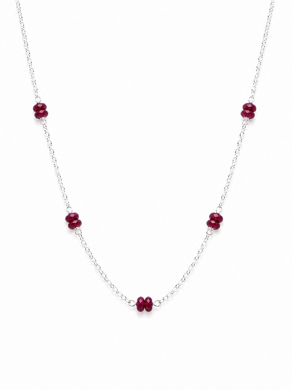 N0021 Ruby Stationary Necklace