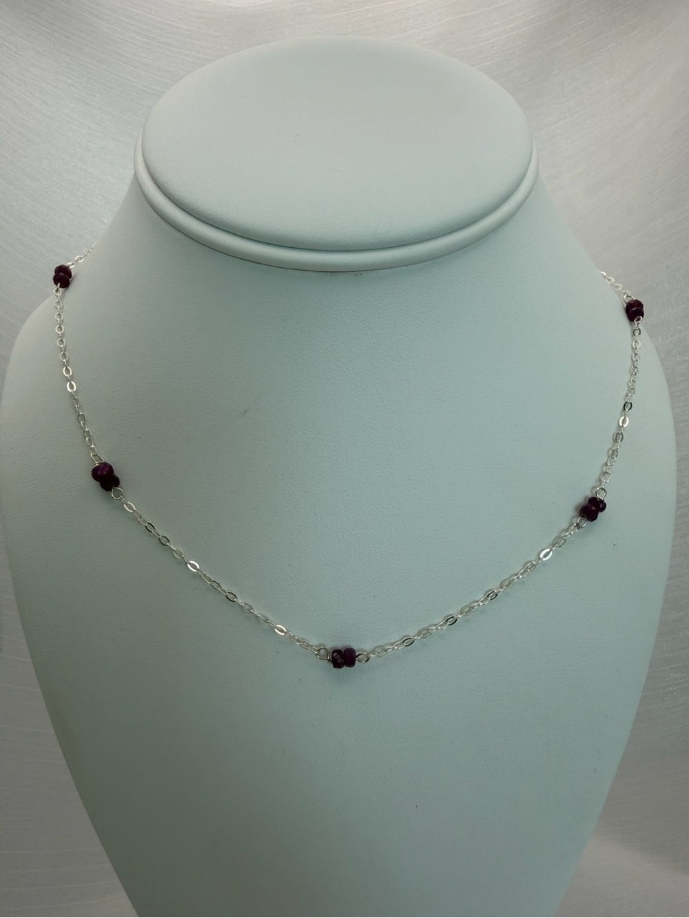 N0021 Ruby Stationary Necklace