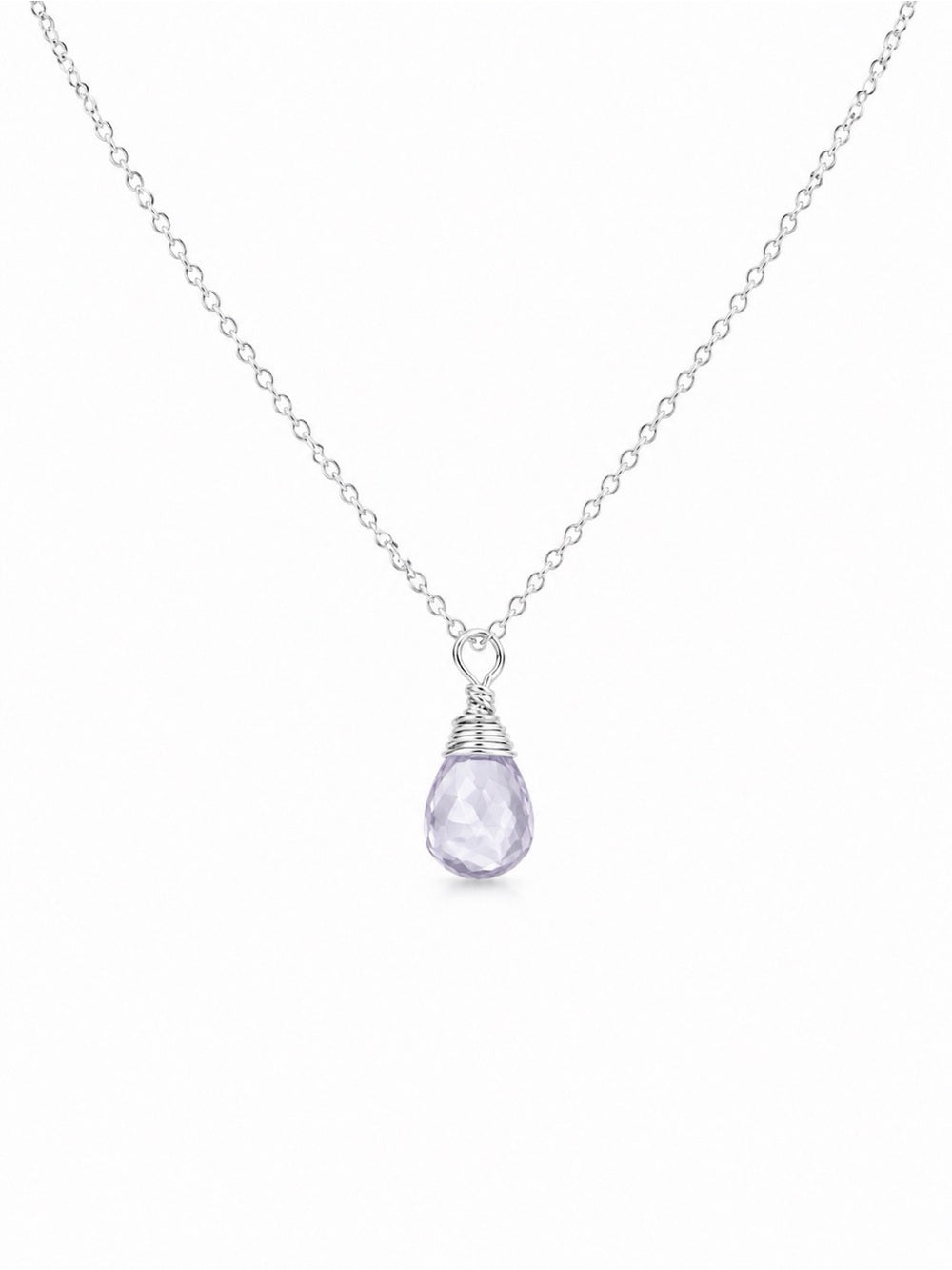 N058 Lavender Quartz Necklace