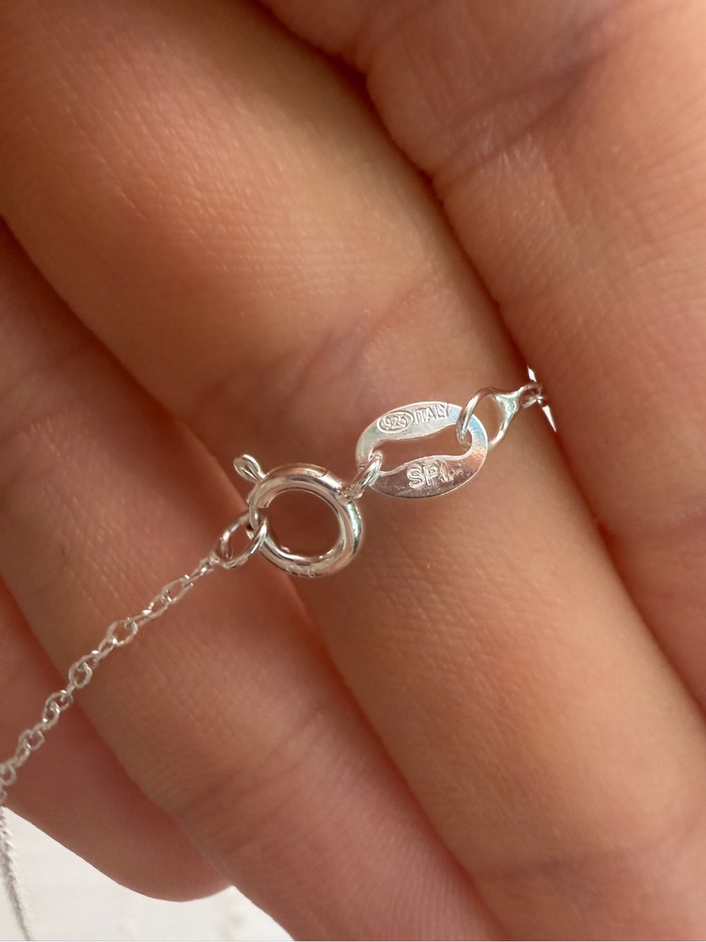 N098 Blue Topaz Onion Cut Necklace