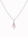 N5017 Rose Quartz Briollette Necklace