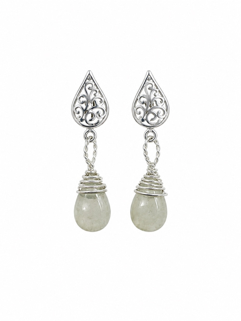 P085 Jade Lace Teardrops
