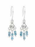 HK1924 Aquamarine Hook Earrings