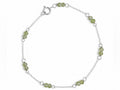 B050 Peridot Silver Bracelet