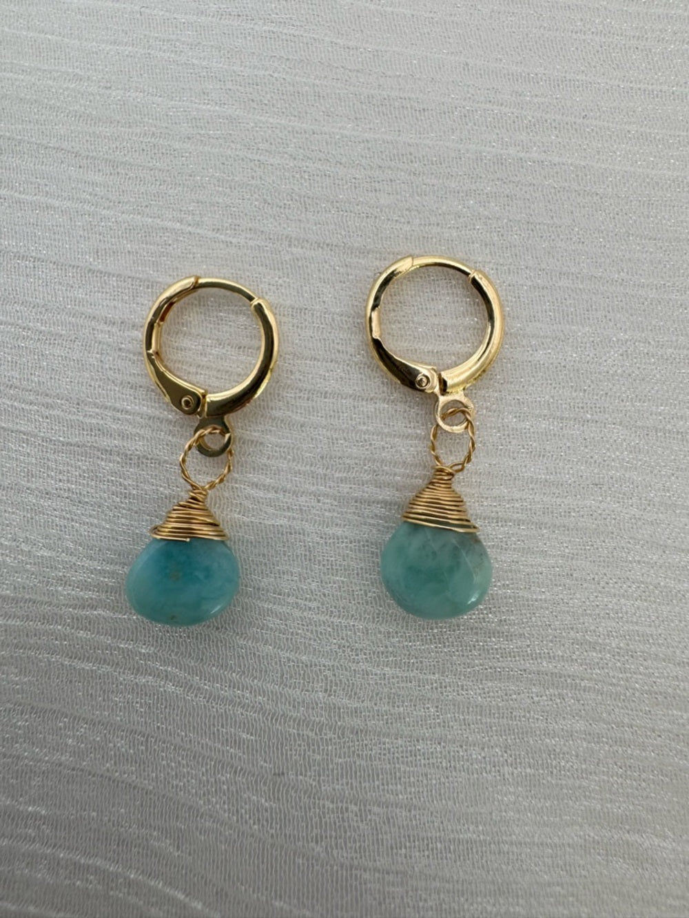 HG040 Larimar Gold Huggies