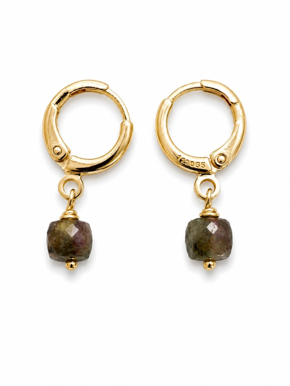 HG7001 Tourmaline Gold Huggies