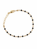 Handmade Black Onyx Gold Bracelet