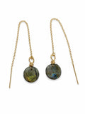 TH0060 Labradorite Round Threaders