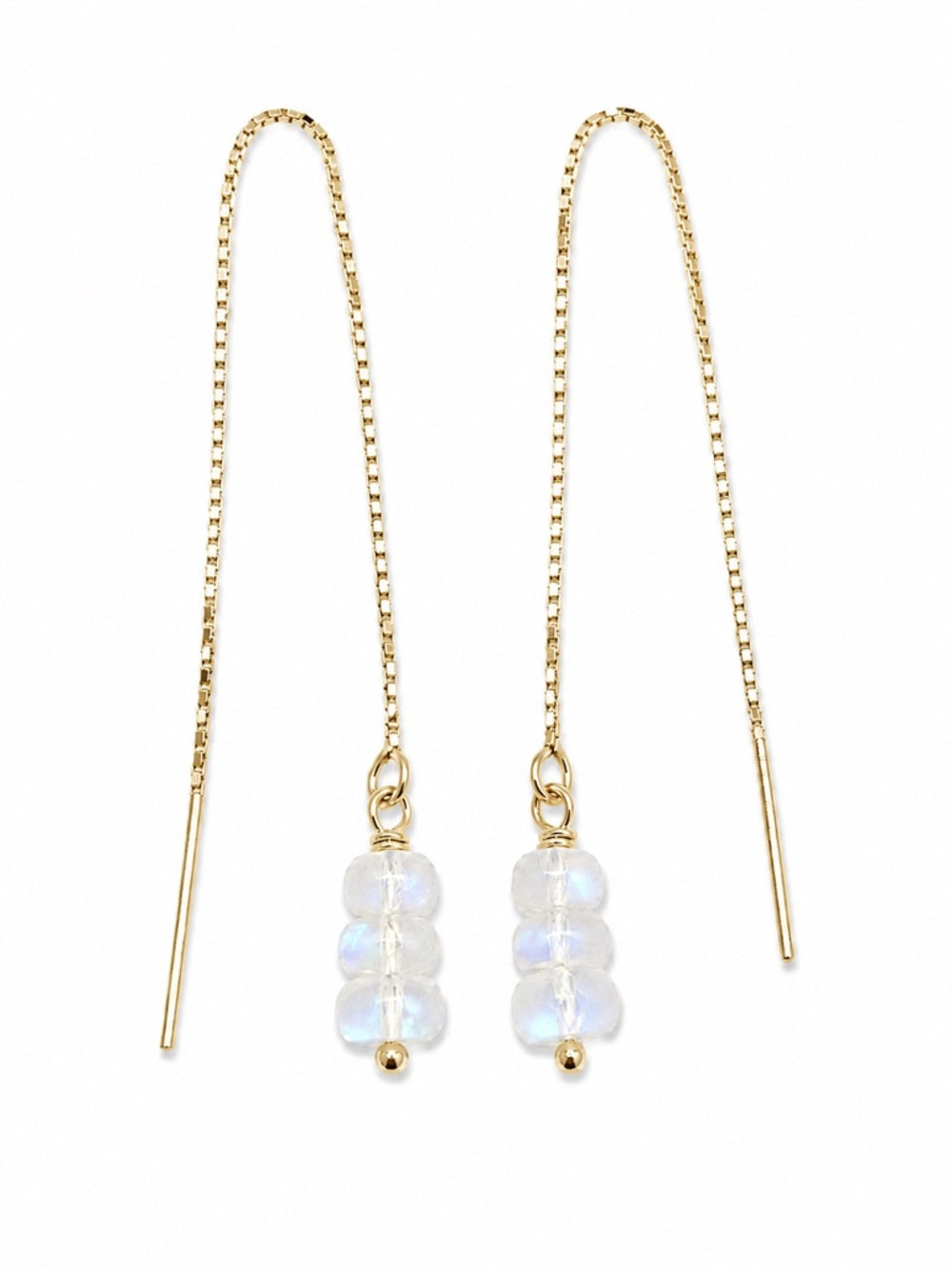 TH0020 Moonstone Gold Threaders
