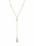 L030 Ethiopian Opal Lariat Necklace
