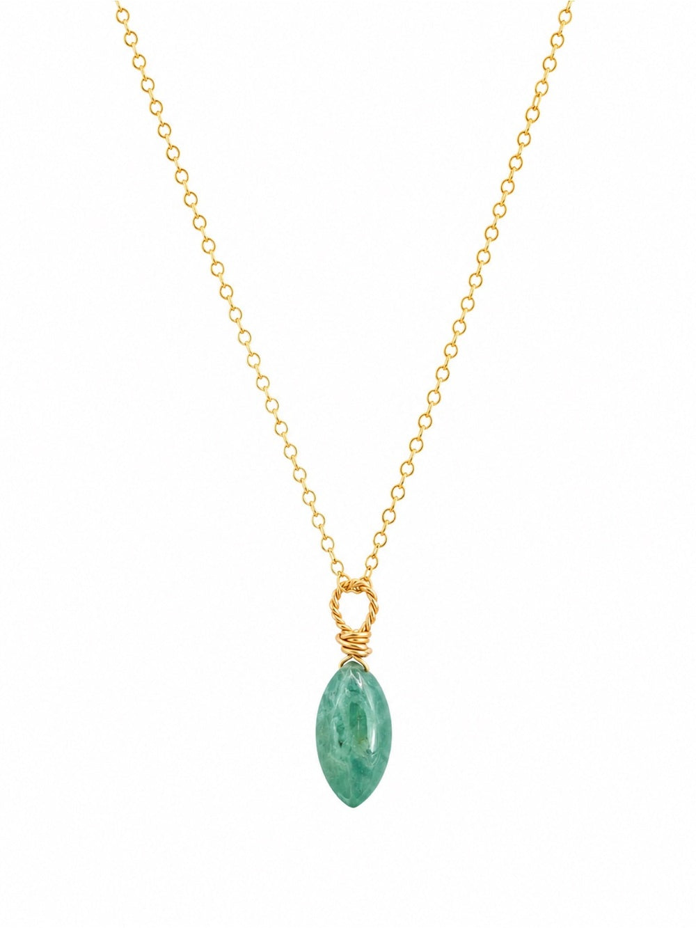 N0047 Grandidierite Chain Necklace