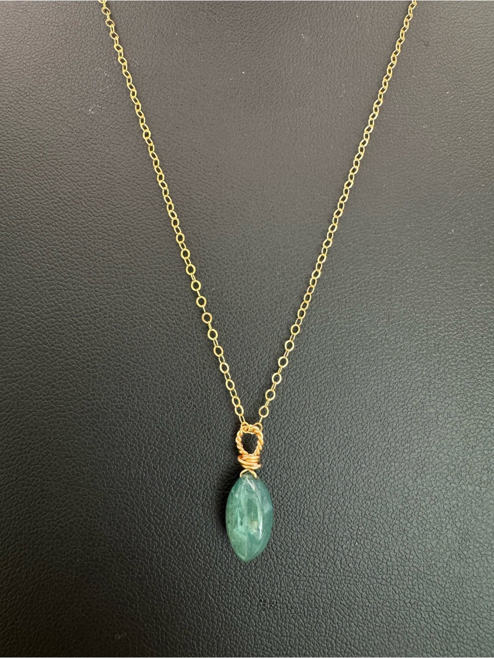 N0047 Grandidierite Chain Necklace