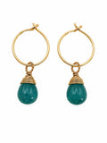 HP0021 Grandidierite Mini Hoop Earrings