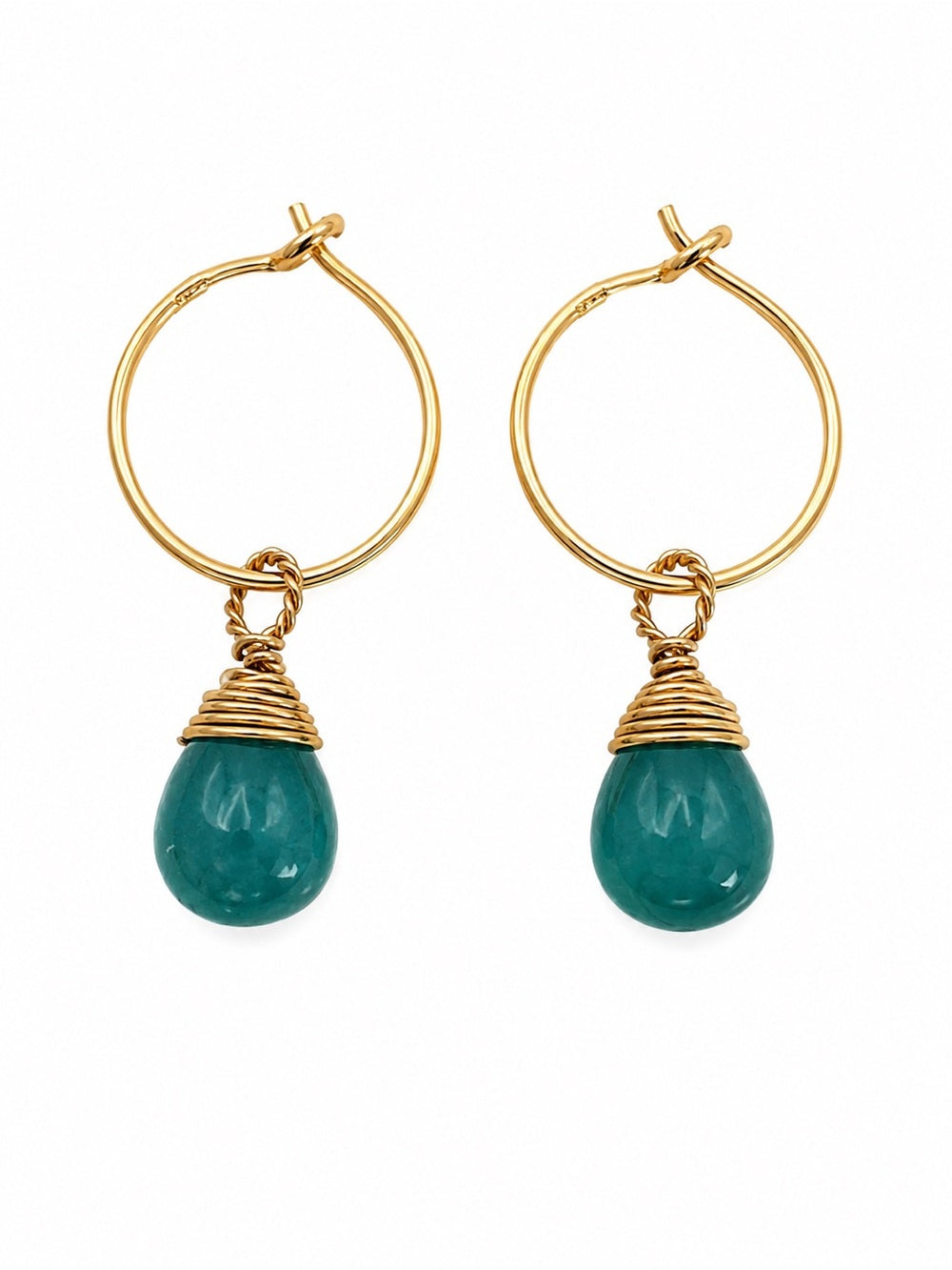 HP0021 Grandidierite Mini Hoop Earrings