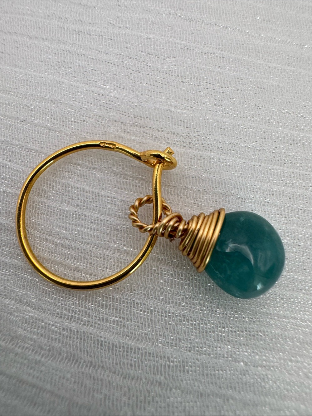 HP0021 Grandidierite Mini Hoop Earrings