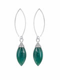 HT0050 Grandidierite Dangle Hook Earrings