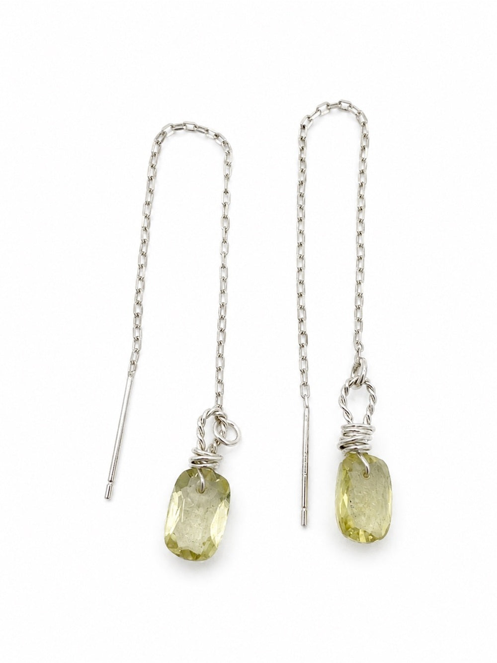 TH1846 Lemon Quartz Silver Threaders