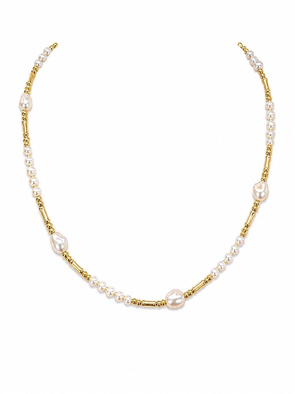 Freshwater Pearl Gold Necklace