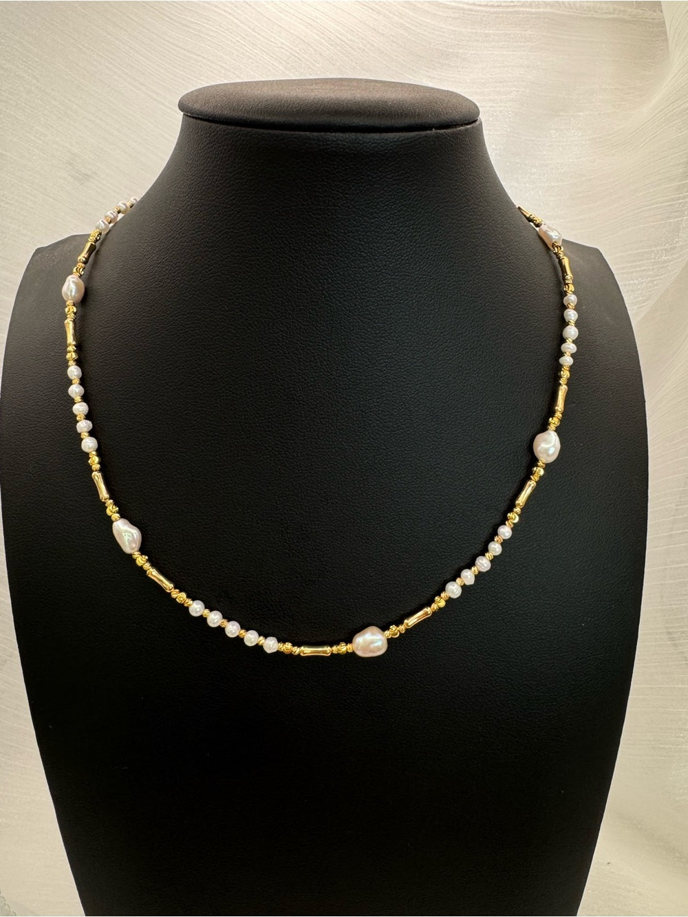 Freshwater Pearl Gold Necklace