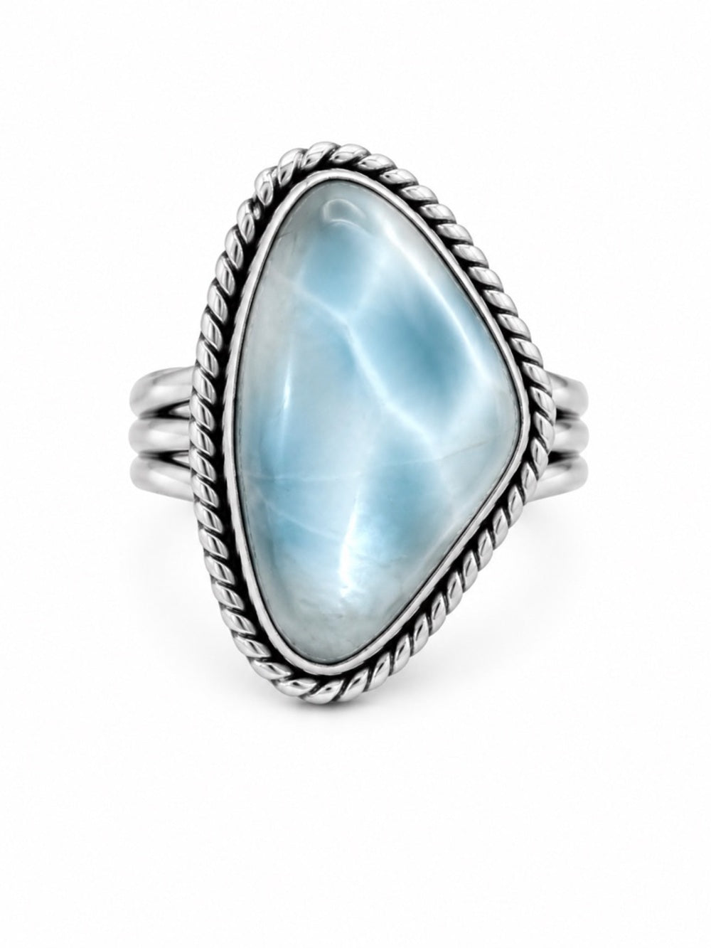 Larimar Freeform Statement Ring