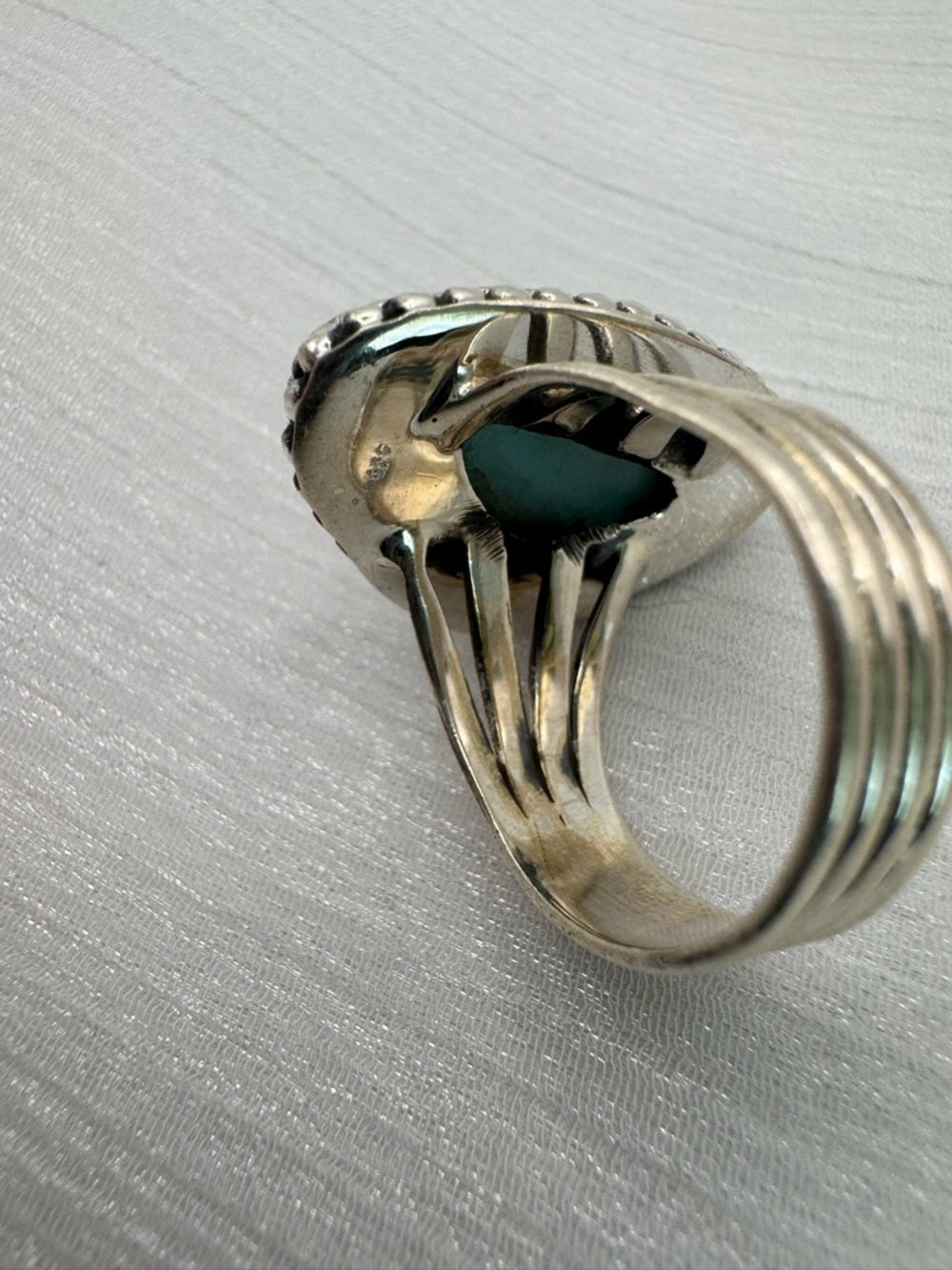 Larimar Freeform Statement Ring