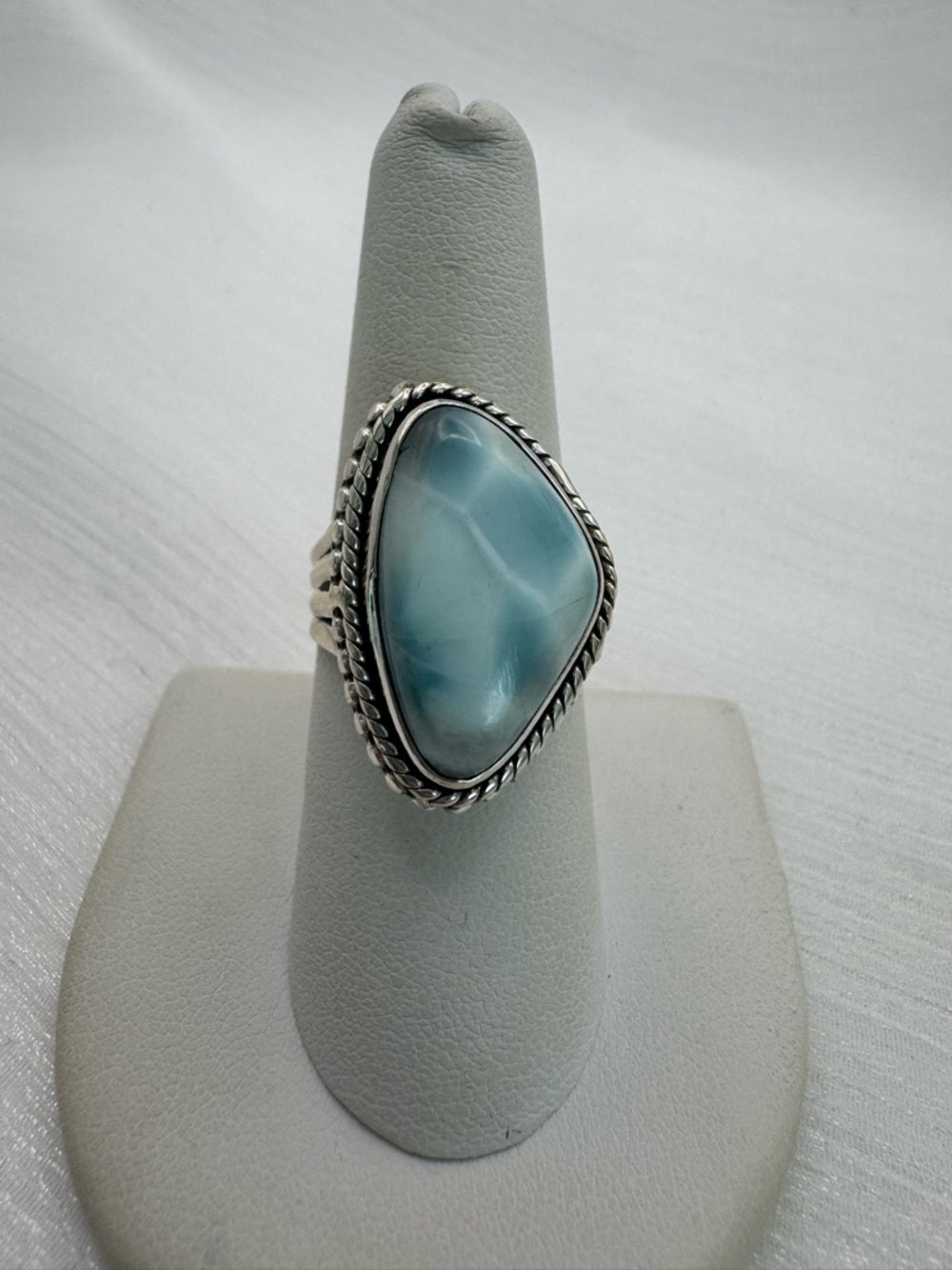 Larimar Freeform Statement Ring