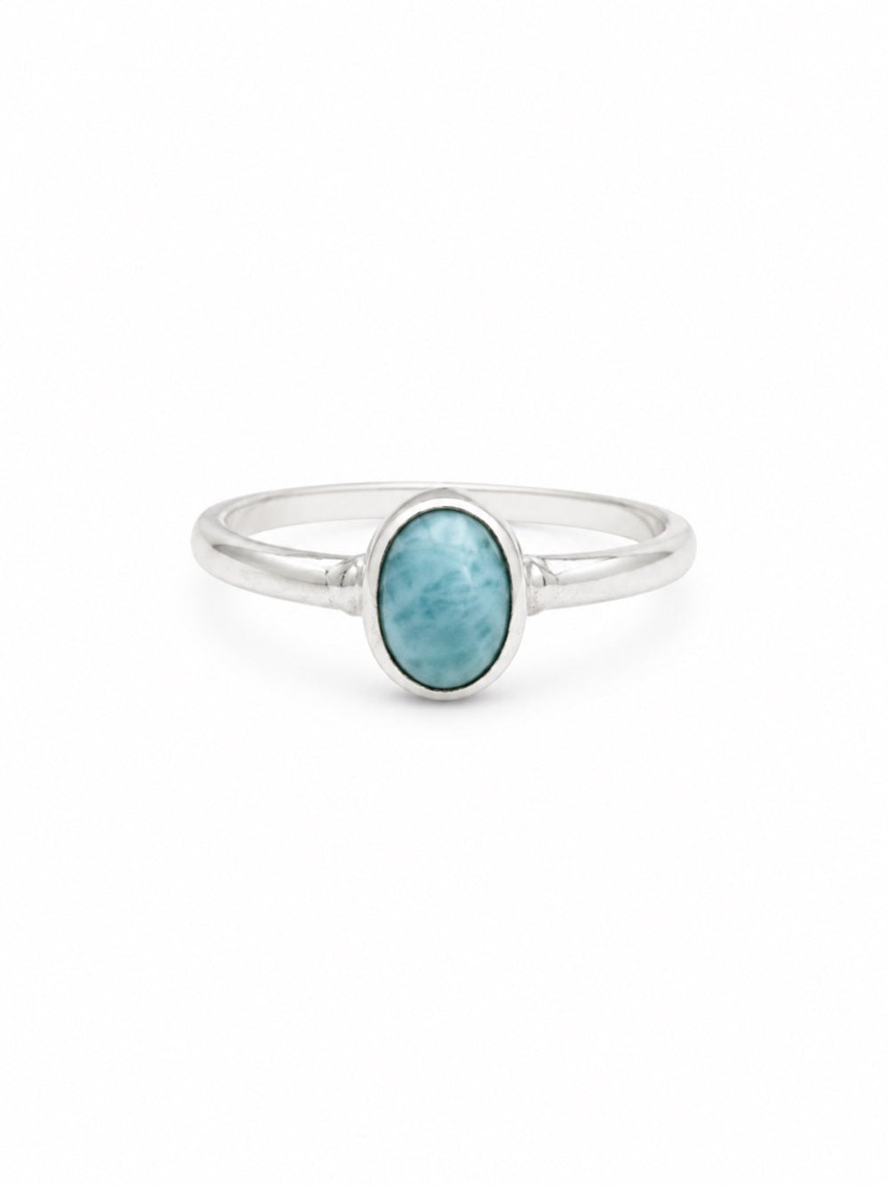 Oval Larimar Ring