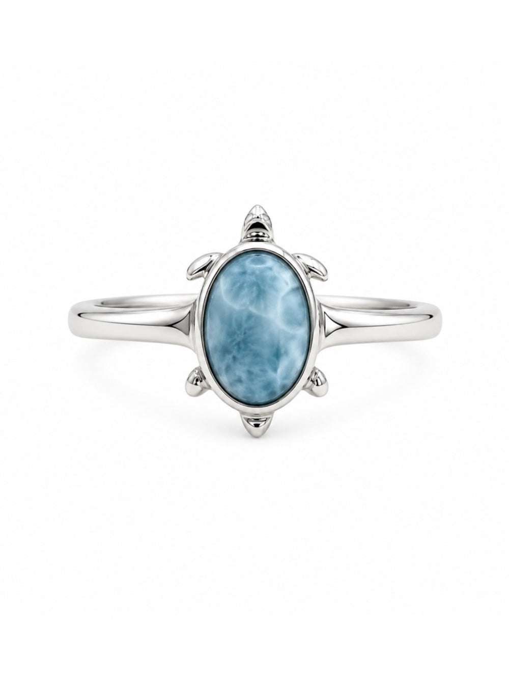 Larimar Turtle Ring