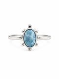 Larimar Turtle Ring