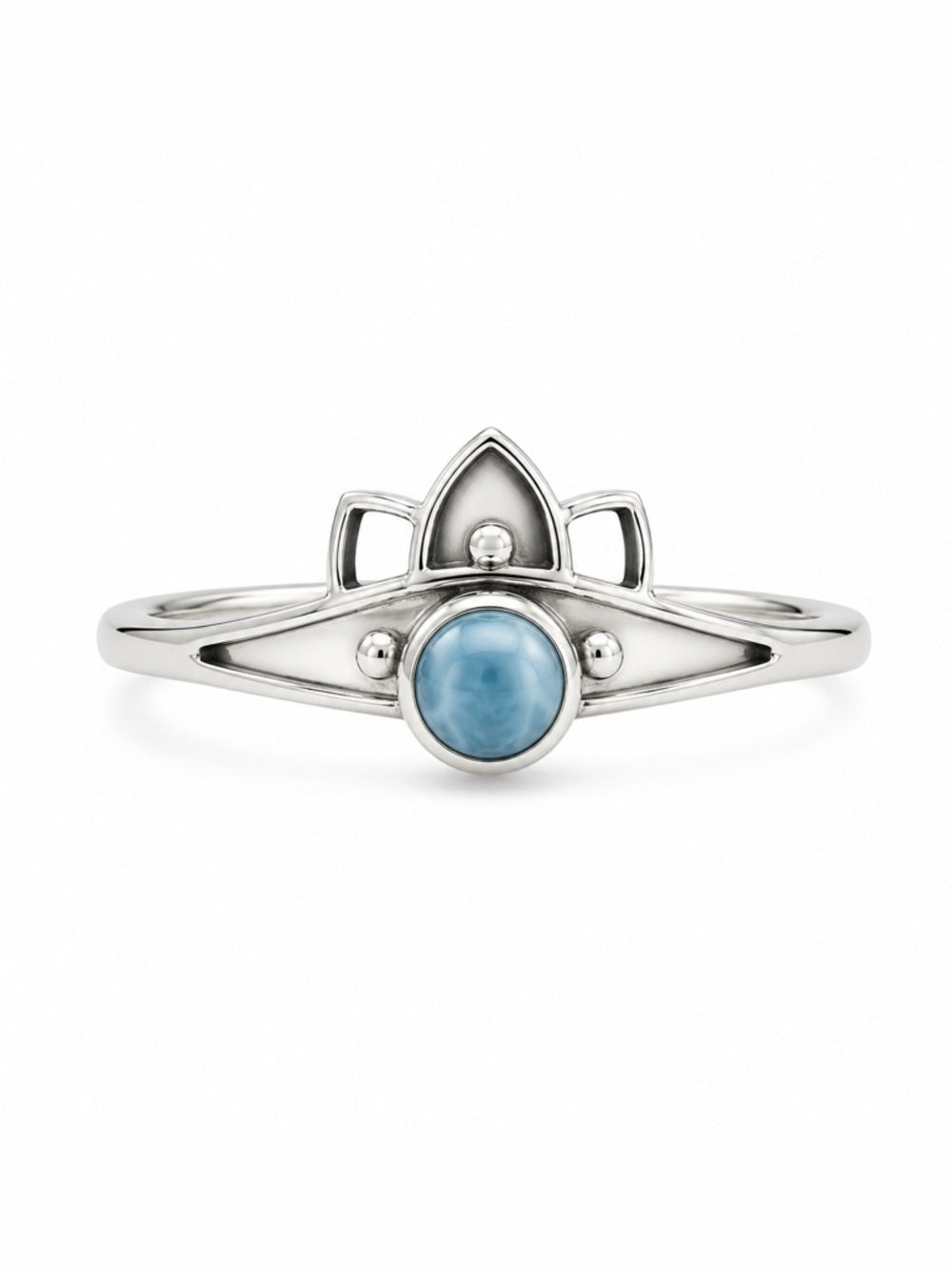 Larimar Crown Ring